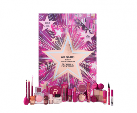 Revolution Beauty Makeup Aventskalender 2stk, Адвент-календарь 2025 ALL STARS, 24 бьюти сюрприза
