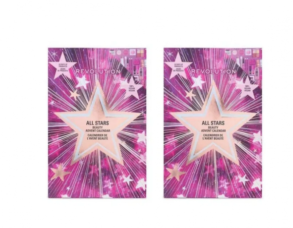 Revolution Beauty Makeup Aventskalender 2stk, Адвент-календарь 2025 ALL STARS, 24 бьюти сюрприза