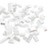 Hubelino 60-teiliges weisses Bausteine Set Набор из 60 белых строительных блоков