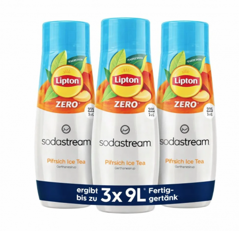 SodaStream Lipton Ice Tea 440ml x 3stk, Набор Сироп для напитков Липтон, без сахара, 3 шт х 440 мл