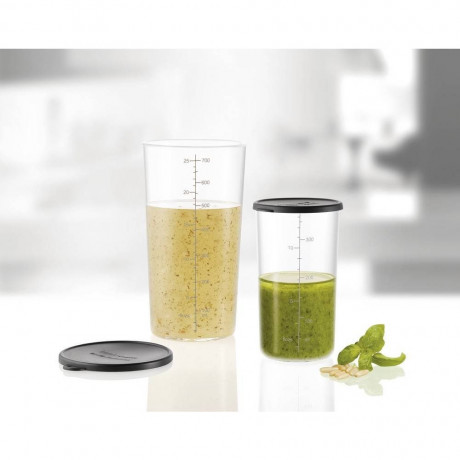 Esge Esge Stabmixer Messbecher-Set aus Glas mit Deckel  Набор мерных стаканов для ручного блендера Esge с крышкой