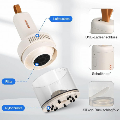 Yoyaxi Akku-Handstaubsauger Tischstaubsauger USB wiederaufladbar mit hoher Saugleistung, 1200 mAh Li-Akku fur Schule, Zuhause, Buro und Auto  Беспроводной ручной пылесос Yoyaxi, настольный пылесос, перезаряжаемый через USB, с высокой мощностью всасывания,