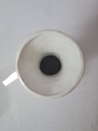 Capodimonte Ваза с фактурным узором, позолотой и цветами, 23см х 12см, Италия, 1960-70гг.