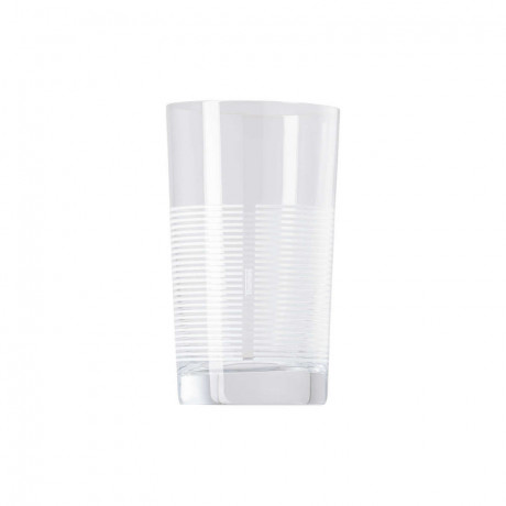 Thomas Thomas Nordic Stripes Soft White Becher Glas h: 12,6 cm / 345 ml Стеклянная кружка Thomas Nordic Stripes Soft White высота: 12,6 см / 345 мл