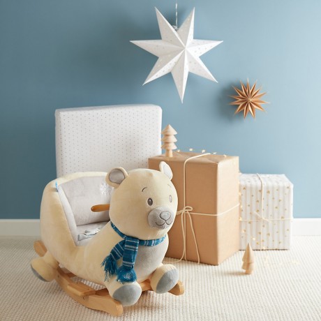 bieco Schaukelpferd Plusch Bar Schaukeltier 60 cm Baby Wippe Holz Spielzeug ab 9 M Schaukeltiere Лошадка-качалка Плюшевая перекладина Животное-качалка 60 см Детская качалка Деревянная игрушка от 9 м Животные-качалки