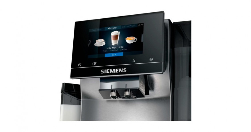 Siemens Siemens TQ707D03 EQ.700 integral, Vollautomat edelstahl/schwarz  edelstahl, schwarz Siemens TQ707D03 EQ.700 встроенный, полностью автоматический, нержавеющая сталь/черный