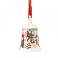 Hutschenreuther Hutschenreuther Sammelserie Weihnachtslied 2022 Porzellanglocke 'Leise rieselt der Schnee' h: 7 cm Hutschenreuther Collection Series Рождественская песнь 2022 Фарфоровый колокольчик "Тихо падает снег" h: 7 см