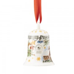 Hutschenreuther Hutschenreuther Sammelserie Weihnachtslied 2022 Porzellanglocke 'Leise rieselt der Schnee' h: 7 cm Hutschenreuther Collection Series Рождественская песнь 2022 Фарфоровый колокольчик "Тихо падает снег" h: 7 см