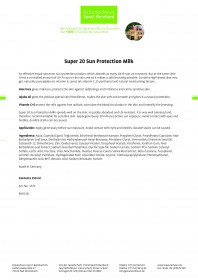 Kraueterhaus Sanct Bernhardt Super 20 Sun Protection Milk, 250 мл