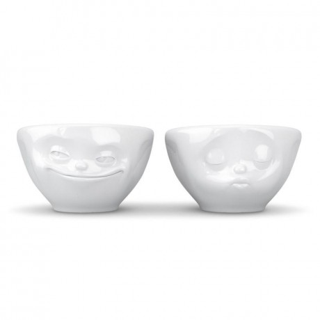 Fiftyeight Products TV Tassen Schalchen Set 2-tlg. - grinsend & kussend 0,10 L Набор подставок для телевизора 2 шт. - ухмыляясь и целуясь 0,10 л