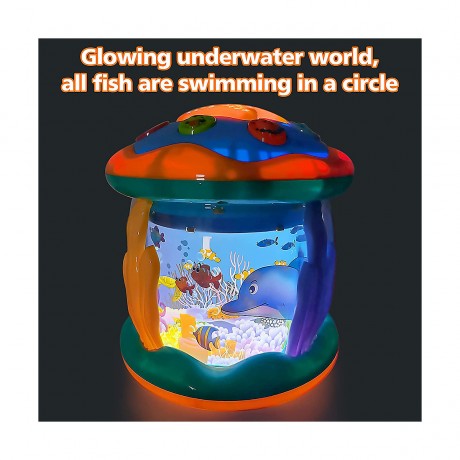 Vicabo Baby Sensorisches Spielzeug Projektor mit Licht und Musik Soundspielzeug fur Kinder Детский сенсорный игрушечный проектор со световыми и музыкальными звуковыми игрушками для детей