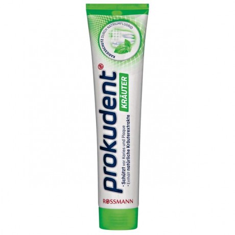 Prokudent Krauter Зубная паста от кариеса с экстрактом шалфея и ромашки, 125 г