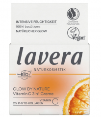 Lavera GLOW BY NATURE крем для лица с натуральным коэнзимом Q10 и витамином C придает коже естественное сияние 50мл