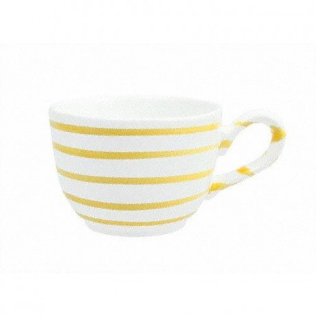 Gmundner Keramik Gmundner Keramik Gelbgeflammt Kaffee-Obertasse glatt 0,19 L / h: 6,6 cm Керамическая кофейная чашка Gmundner с желтым пламенем, гладкая, 0,19 л / высота: 6,6 см