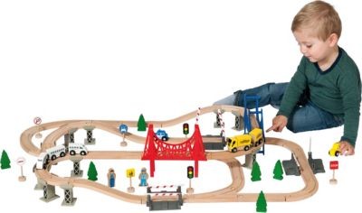 myToys ORIGINALS Holzeisenbahn-Spielset Деревянный поезд