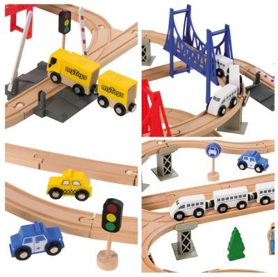 myToys ORIGINALS Holzeisenbahn-Spielset Деревянный поезд