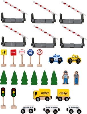 myToys ORIGINALS Holzeisenbahn-Spielset Деревянный поезд