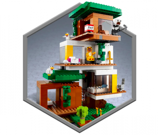 LEGO 2er Set НАБОР ЛЕГО: Minecraft 21174 Современный домик на дереве + 21188 Деревня Ламы