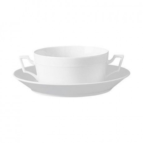 Furstenberg Furstenberg Herzog Ferdinand Weiss Suppen Untertasse Блюдце для супа F?rstenberg Herzog Ferdinand Weiss