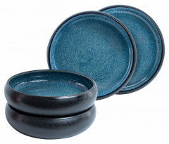 Moritz &amp; Moritz Moritz &amp; Moritz  Suppenteller 4-tlg. REACTIV blau Суповые тарелки Moritz &amp;amp; Moritz 4 шт. РЕАКТИВНЫЙ