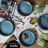 Moritz & Moritz Moritz & Moritz Suppenteller 4-tlg. REACTIV blau Суповые тарелки Moritz & Moritz 4 шт. РЕАКТИВНЫЙ