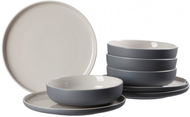 Ritzenhoff & Breker Ritzenhoff & Breker Tafelservice 8-tlg. JASPER grau Сервиз Ritzenhoff &amp; Breker 8 предметов. ДЖАСПЕР