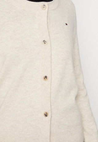 Tommy Hilfiger CARDIGAN Cardigan white dove heather КАРДИГАН кардиган белый голубь вереск