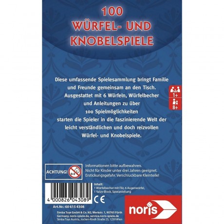 Noris 100 Wurfel- und Knobelspiele 100 игр в кости и головоломок