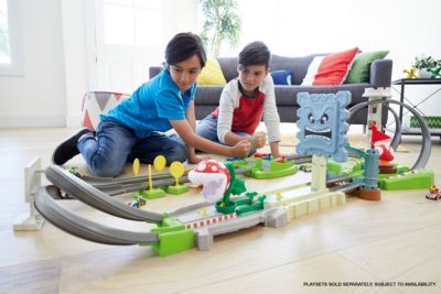 Mattel Hot Wheels Mario Kart Piranha-Pflanzen-Trackset inkl. 1 Spielzeugauto Hot Wheels Mario Kart Piranha Plant Trackset включает 1 игрушечную машинку