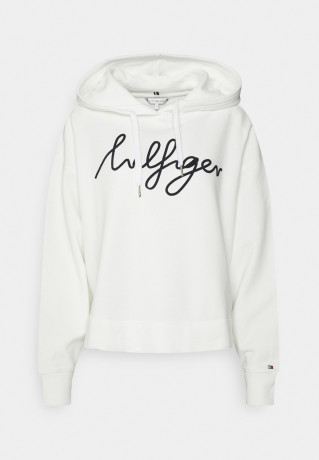 Tommy Hilfiger RELAXED SCRIPT HOODIE Sweatshirt ecru RELAXED SCRIPT HOODIE Свитер экрю