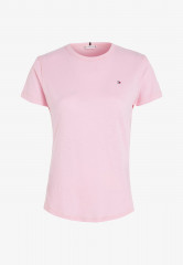 Tommy Hilfiger 1985 C NK SS Basic T-shirt iconic pink 1985 C NK SS — базовая футболка культовый розовый