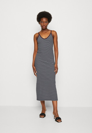 Tommy Hilfiger SLIM MINI STRAPPY MIDI Jumper dress desert sky/ecru SLIM MINI STRAPPY MIDI Платье-джемпер небо пустыни/экрю