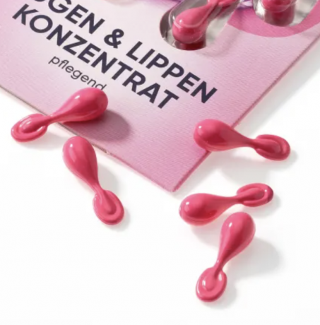 Balea Konzentrat Augen & Lippen, Балеа капсулы для Кожи вокруг глаз и губ в капсулах, 1 упаковка (7 штук)