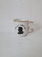 EPIAG Набор кофейных чашек с позолотой "Моцарт", 7 штук, Чехословакия, 1960-70гг.