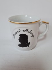 EPIAG Набор кофейных чашек с позолотой "Моцарт", 7 штук, Чехословакия, 1960-70гг.