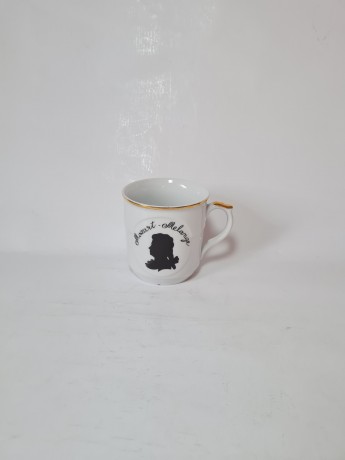 EPIAG Набор кофейных чашек с позолотой "Моцарт", 7 штук, Чехословакия, 1960-70гг.