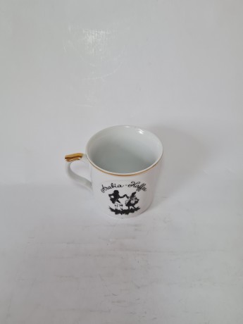 EPIAG Набор кофейных чашек с позолотой "Моцарт", 7 штук, Чехословакия, 1960-70гг.