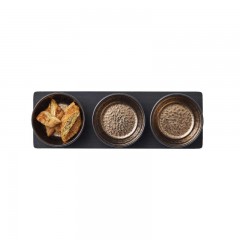 Bitz Bitz Gastro black / bronze Kabarett-32x11x6 cm Set 4-tlg. Bitz Gastro черный/бронза Cabaret-32x11x6 см Набор из 4 шт.