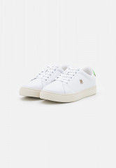 Tommy Hilfiger ELEVATED ESSENTIAL COURT  Trainers white/galvanic green ПОВЫШЕННЫЙ ESSENTIAL COURT Кроссовки белый/гальванический зеленый