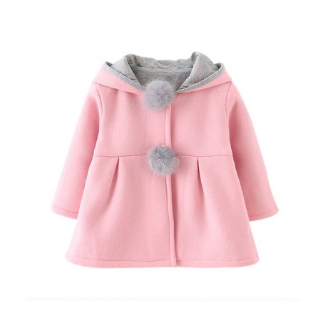 frler frler Hasenohren Mantel fur Baby Madchen Mantel fur Madchen frler кроличьи ушки Пальто для девочки Пальто для девочки