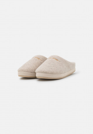 Tommy Hilfiger HOME SLIPPER FELT Mules beige ВОЙЛОК ДЛЯ ДОМАШНИХ ТАПОЧЕК Мюли бежевый