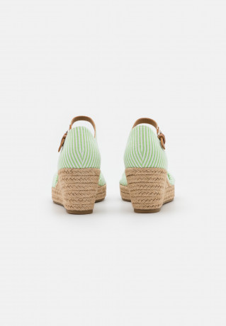 Tommy Hilfiger HIGH WEDGE Platform sandals springlime HIGH WEDGE Сандалии на платформе весенняя известь