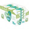 Pampers Vorteilspack Feuchttucher Влажные салфетки Aqua в упаковке, 15 штук