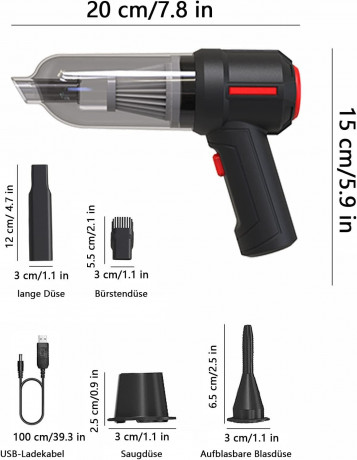 Devenirriche Devenirriche Akku-Handstaubsauger Handstaubsauger,Handstaubsauger Ultraleicht  Беспроводной ручной пылесос Devenirriche, ручной пылесос, сверхлегкий