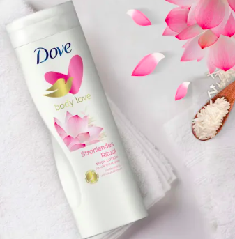 Dove Bodylotion Reiswasser & Lotusblütenduft, Дав Лосьон для тела  с рисовой водой и ароматом цветов лотоса, 400 мл