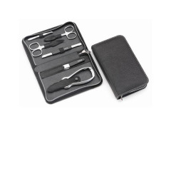 Hans Kniebes Manicure-Etui, geschrumpftes Vollrindleder, 168 x 102 mm  Маникюрный футляр, укороченная натуральная кожа, 168 x 102 мм.