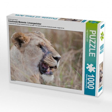 CALVENDO Puzzle CALVENDO Puzzle Emotionale Momente: Lowengesichter Пазл CALVENDO Puzzle Эмоциональные моменты: львиные морды