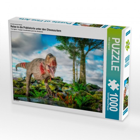 CALVENDO Puzzle CALVENDO Puzzle Reise in die Prahistorie unter den Dinosauriern Пазл CALVENDO Puzzle Путешествие в предысторию среди динозавров