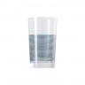 Thomas Thomas Nordic Stripes Night Blue Becher Glas h: 12,6 cm / 345 ml Стеклянная кружка Thomas Nordic Stripes Night Blue высота: 12,6 см / 345 мл