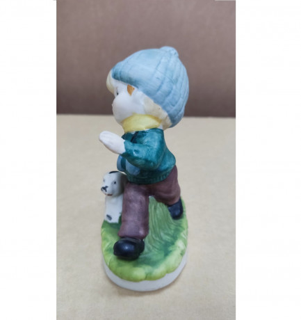 Статуэтка винтажная I'm Still Goebel "Мальчик с собакой", 11 см, Германия, 1960-70гг.